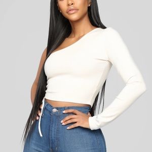 One Shoulder Crop Top